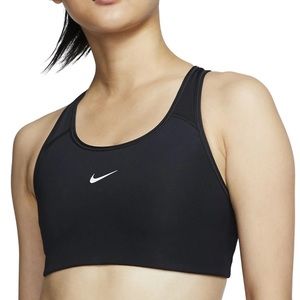 Black Nike Swoosh Dri Fit Sports Bra